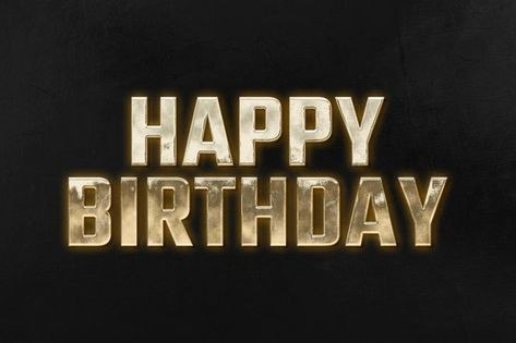 Happy birthday 3d golden typography on b... | Free Photo #Freepik #freephoto #birthday #happy-birthday #typography #celebration Thumbnail Yt, Golden Typography, Happy Birthday 3d, Photo Happy Birthday, Happy Birthday Logo, Hd Happy Birthday Images, Happy Birthday Font, Happy Birthday Typography, Birthday Typography