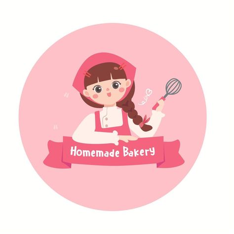 Bakers Logo Design, Homemade Logo Design, Logo For Dessert Business, Homemade Bakery Logo Design, Bakery Logo Design Ideas Creative, Cute Bakery Logo Design, Dessert Shop Logo, Logo Bakery Design, She Logo