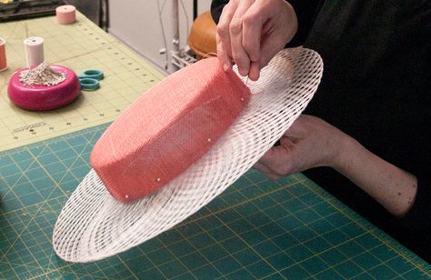 Millinery Diy, Diy Hats, Fascinator Hats Diy, Hats And Fascinators, Sinamay Hat, Sinamay Hats, Millinery Supplies, Hat Blocks, Hat Tutorial