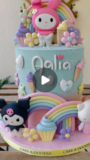 Hello Kitty And Friends Cake Ideas, Hello Kitty Cakes Birthday, Sanrio Cake Ideas, Hello Kitty Cake Ideas Birthdays, Kuromi Cake Ideas, Hello Kitty And Friends Cake, Sanrio Birthday Cake, Hello Kitty Cake Ideas, Kuromi Birthday Party