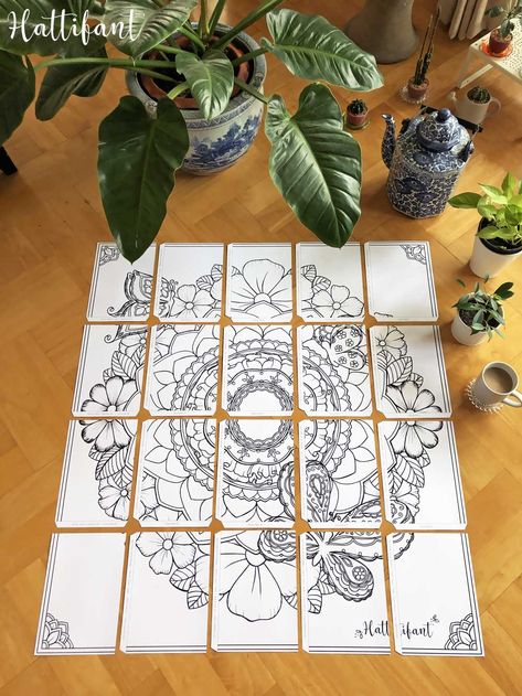 Diy Giant Coloring Poster, Spring Mandala Coloring Pages, Giant Coloring Poster Printable Free, Giant Mandala, Giant Posters, Spring Mandala, Giant Coloring Poster, Mandala Poster, Tumblr Coloring Pages