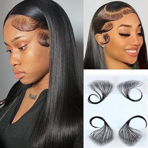 Lace front Edges Hair Edges, Hair Stripes, Hair Stripping, How To Cut Your Own Hair, Edges Hair, Invisible Lace, Headband Wigs, Braided Ponytail, Real Human Hair