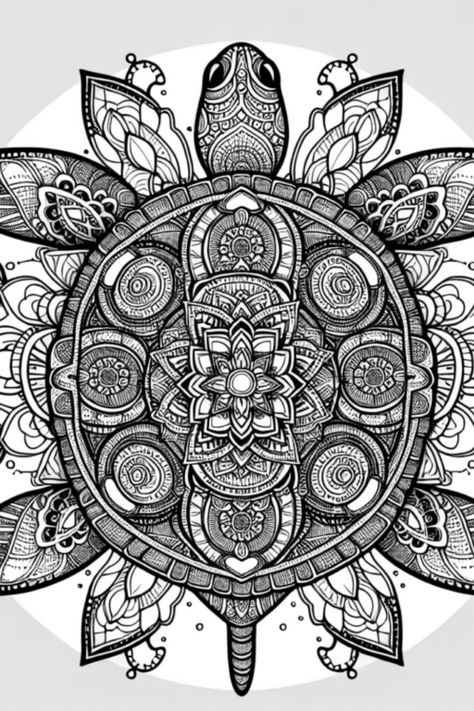 Discover the joy of creativity with our amazing Mandala Turtle coloring page! This intricately designed turtle features stunning patterns and shapes just waiting for your vibrant colors. Perfect for artists of all ages, it’s an ideal way to relax, spark your imagination, and express yourself through art. Enjoy unwinding with this fun and artistic activity, whether you’re at home or on the go Jungle Coloring Pages, Turtle Coloring, Forest Coloring Pages, Mandala Turtle, Turtle Coloring Pages, Enchanted Forest Coloring, Underwater Plants, Colorful Mandala, Forest Color