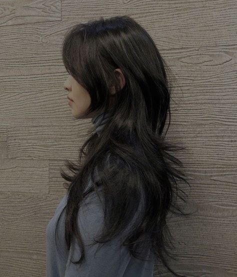 Long Hair Wispy Layers, Wispy Long Hair, Bangs Wispy, Haircut Bangs, 2000s Hair, Hair Perm, Butterfly Haircut, 2023 Hair, Hair Inspiration Long