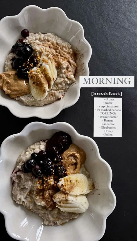 Pollen Recipes, Oats Healthy Breakfast, Morning Oats, Breakfast Porridge, Healthy Food Inspiration, Makanan Diet, Healthy Food Motivation, Healthy Lifestyle Food, Bee Pollen