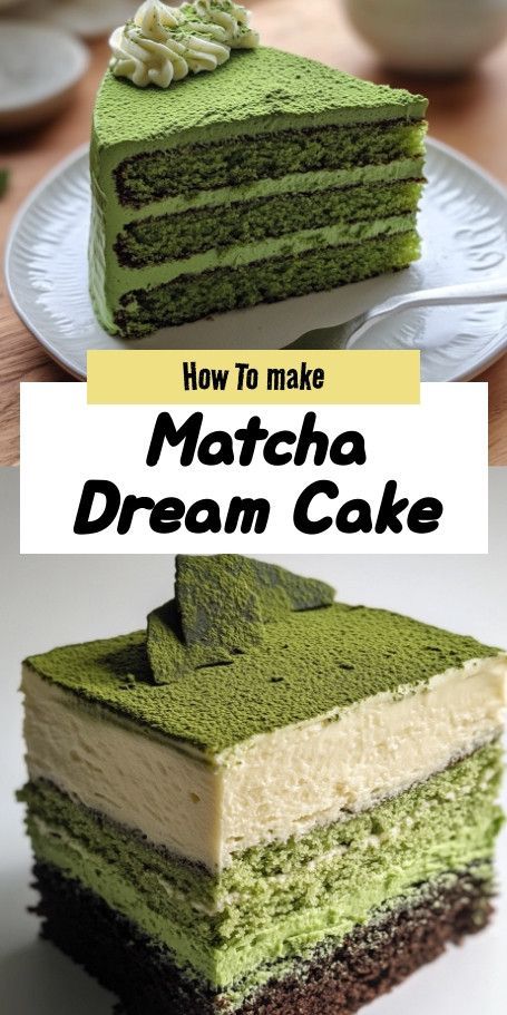 Savor the luscious flavors of our Matcha Dream Cake, where earthy matcha meets a light, moist texture. Perfect for any occasion, this delightful cake is a must-try for both matcha enthusiasts and sweet-tooth adventurers. Get the recipe and impress your friends and family today! Pub Desserts, Matcha Recipe Baking, Asian Inspired Desserts, Dessert Corner, Unique Dessert Ideas, Cake By The Ocean, Green Tea Cake, How To Make Matcha, Matcha Dessert