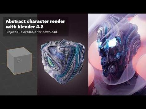 Abstract character render with blender 4.2 - YouTube Futuristic Environment, Blender Material, 3d Futuristic, Point Cloud, 3d Inspiration, 3d Modeling Tutorial, 3d Ideas, 3d Architecture, Blender Tutorial