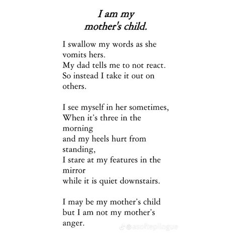 (1) mothers on Tumblr Please Look After Mom, My Mother Hates Me, Parents Poem, Family Issues Quotes, Meaningful Poems, Daughter Poems, Mother Poems, Toxic Parents, Funny Feeling