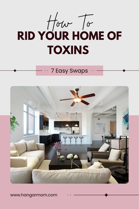 Getting rid of toxins in the home is essential to healthy living. Read about easy swaps you can make to detox your home and keep your family safe. Detoxing Your Home, Toxins In Your Home, Nontoxic Living, All Natural Cleaning Products, Easy Swaps, Lung Detox, Detox Your Home, Toxin Free Living, Home Detox