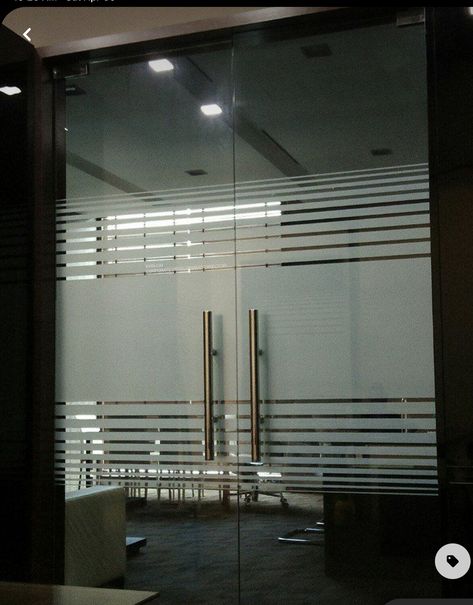 Office Glass Door Design, Office Glass Partition, Glass Sticker Design, Modern Corporate Office, Glass Film Design, Frosted Glass Sticker, Glass Partition Designs, Glass Office Partitions, Office Cabin Design