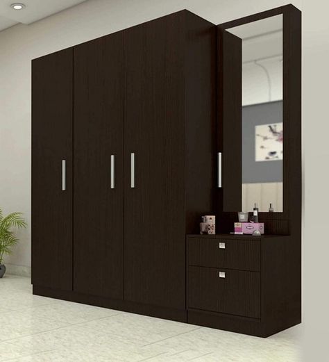 10 Best Bedroom Wardrobes With Pictures In India Wardrobe With Dresser, 3 Door Wardrobe Design, Modern Bedroom Wardrobe, Three Door Wardrobe, Wall Wardrobe Design, Wooden Wardrobe Design, Almirah Designs, Bedroom Wardrobe Design, Modern Cupboard