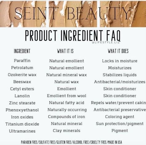 Diy Makeup Foundation, Gluten Free Alcohol, Makeup Ingredients, Makeup Clean, Clay Minerals, Maskcara Beauty, Mineral Pigments, Makeup Tips For Beginners, Love Actually