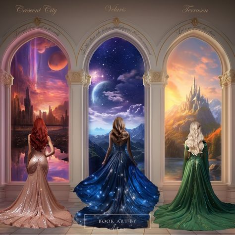 Feyre And Aelin, Through Love All Is Possible, Diy Dressers, Acotar Feyre, Fairy Life, Sjm Universe, Throne Of Glass Fanart, Sara J Maas, Throne Of Glass Books