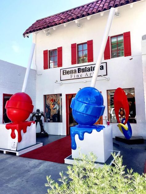 Lollipop by Elena Bulatova at Elena Bulatova Fine Art, Laguna Beach | Wescover Sculptures Mexican Lollipop, Brand Activation Ideas, Activation Ideas, Brand Activation, Flowers Wallpapers, Coachella Valley, Furniture Art, International Artist, Local Design