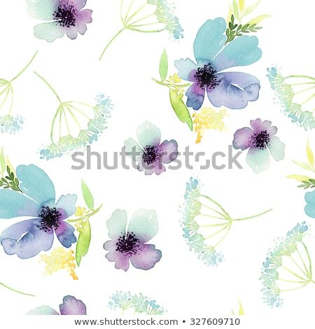 All Over Flower, Floral Pattern Wallpaper, Flower Bunch, All Over Design, Hand Painted Fabric, Loose Watercolor, Flowers Watercolor, Watercolor Images, Watercolor Flowers Paintings