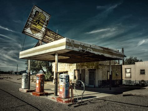 Explore jody9's photos on Flickr. jody9 has uploaded 4539 photos to Flickr. Dramatic Sky, Old Abandoned Houses, Old Gas Stations, Desert Life, Petrol Station, Service Station, Abandoned Buildings, Abandoned Houses, Route 66