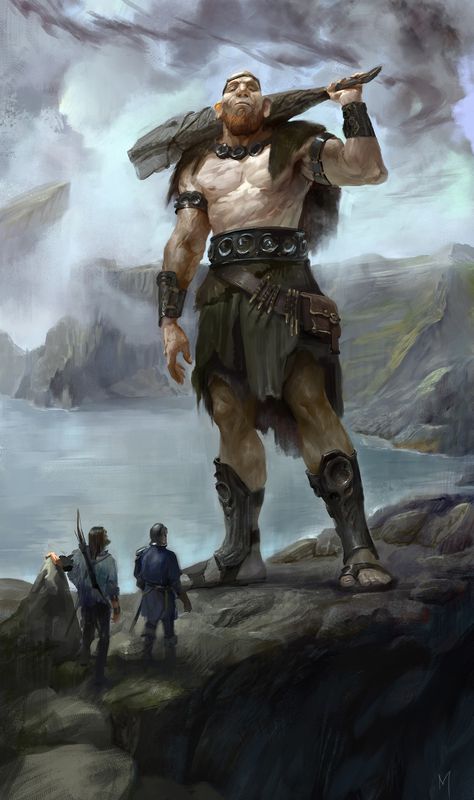 Mauro Belfiore, Big Friends, Heroic Fantasy, Fantasy Races, Fantasy Monster, Mythical Creatures Art, Fantasy Warrior, Arte Fantasy, Fantasy Rpg