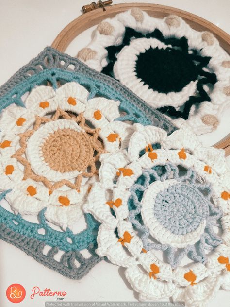 crochets-Cozy Corner: Granny Square Crochet Cushion Pattern Hippy Granny Square, How To Use Granny Squares, Crochet Moth Granny Square, Victorian Granny Square, Witchy Granny Square Pattern, Crystal Crochet Pattern, Crochet Unique Granny Square, Single Granny Square Blanket, Granny Square Unique