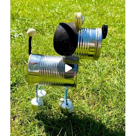 Tin Can Robots, Tin Can Art, Recycled Art Projects, Recycled Art, Tin Can, Step By Step Instructions, Tin, Art Projects, Recycling