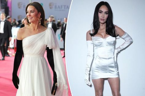 Too fancy for a trip to Woolworths???😆Long opera gloves are the new It fashion accessory https://nypost.com/2023/02/21/long-opera-gloves-are-the-new-it-fashion-accessory/ White Satin Outfit, Opera Gloves Outfit, Long Gloves Outfit, Recycled Gown, Black Latex Gloves, Proper Etiquette, Gloves Outfit, Opera Length Gloves, Grammy Dresses