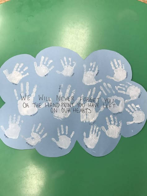 Classroom Goodbye Sayings, Goodbye Posters For Students, Goodbye Card For Preschool Student, Classroom Goodbye Gifts, Goodbye Crafts Preschool, Goodbye Teacher Craft, Preschool Goodbye Card For Kids, Goodbye Preschool Craft, Goodbye Crafts For Teachers