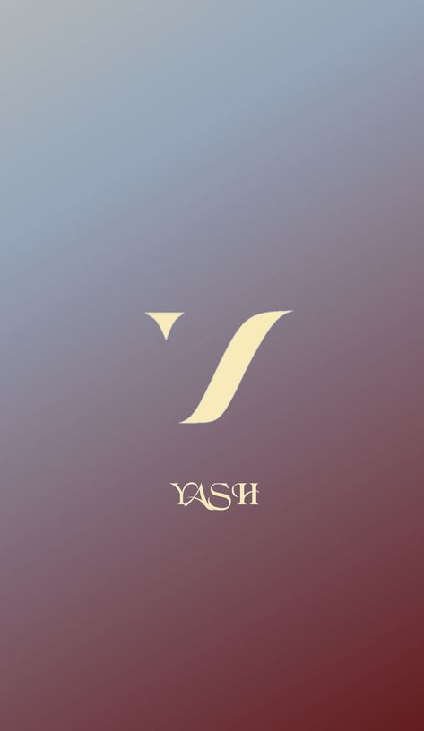 Y letter logo with YASH written below it Yash Name Logos, Yash Name Wallpaper, Y Name Logo, Yash Name, Y Letter Logo, Sweet Quotes For Girlfriend, Y Letter, Pikachu Drawing, Bandhani Dress