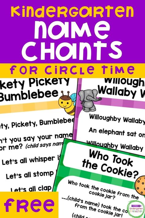 Preschool Chants Circle Time, Pre K Circle Time Songs, Pre K Songs And Chants, Learning Friends Names In Preschool, Name Chants Preschool, Circle Time Opening Songs, Carpet Time Kindergarten, Kindergarten Circle Time Songs, Pre K 3 Circle Time