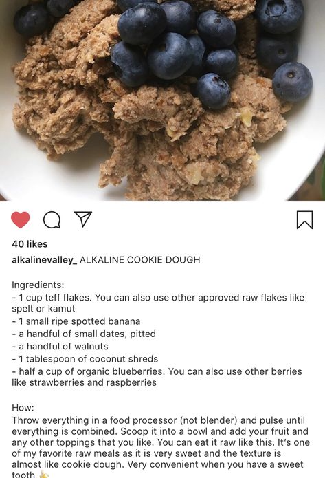 Homemade Alkaline Cookie Dough - Dr. Sebi Approved Recipe Alkaline Cookies, Acidic Food Chart, Alkaline Sweets, Alkaline Lunch, Alkaline Desserts, Alkaline Foods Dr Sebi, Alkaline Snacks, Sebi Recipes, Dr Sebi Recipes Alkaline Diet