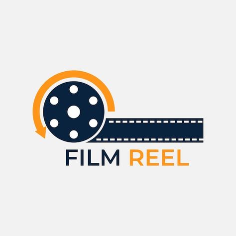 Vector absract film reel modern emblem l... | Premium Vector #Freepik #vector #silhouette-logo #film-logo #old-movie #video Movie Logo Design Ideas, Film Logo Ideas, Reels Logo, Reel Logo, Movies Logo, Emblem Logo Design, Logo Film, Solar Planet, Movie Logo Design