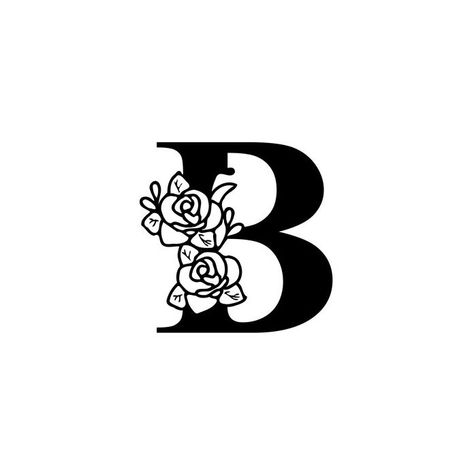 B Initial, Floral Alphabet, Cute Letters, Phone Design, Letter B, Lettering Alphabet, Alphabet, Monogram, Floral