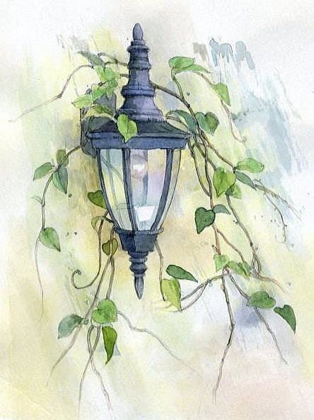 Canvas For Beginners, 수채화 그림, Watercolor Art Lessons, Art Et Illustration, Beginner Painting, Watercolor Inspiration, Art And Illustration, Watercolor Drawing, Street Light