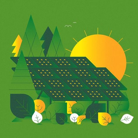 Studio Ianus on Instagram: “Solar power: activated! ☀️ #sun #solar #power #green #energy #illustrator” Solar Illustration, Sun Solar, Green Energy, Children Illustration, Solar Power, Solar Panels, Solar, Illustrator, Energy