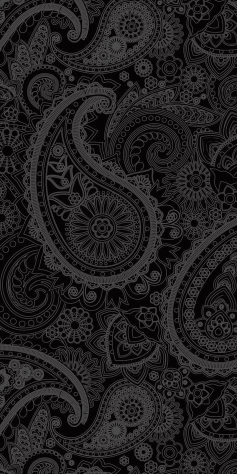 Black Paisley Wallpaper, Dark Paisley Wallpaper, Blue Black And White Wallpaper, Black And White Wallpaper 4k, 4k Black Wallpaper, Iphone Background Art, Graffiti Wallpaper Iphone, Abstract Wallpaper Design, Texture Graphic Design