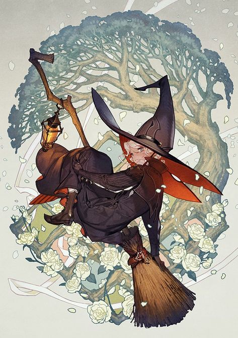 Witch Drawing, Witch Characters, Witch Design, Halloween Artwork, Witch Art, A Witch, Brooms, 영감을 주는 캐릭터, Fantasy Character Design