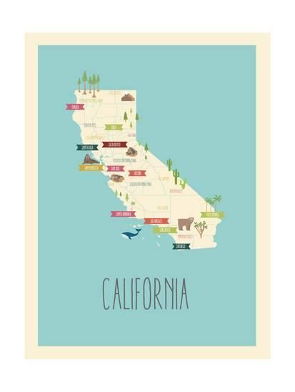 California Blue Map Prints by Rebecca Lane at AllPosters.com California Home Decor, California Mountain, Mountain Poster, Blue Map, Blue Art Print, California Mountains, Blue Art Prints, Map Art Print, State Map