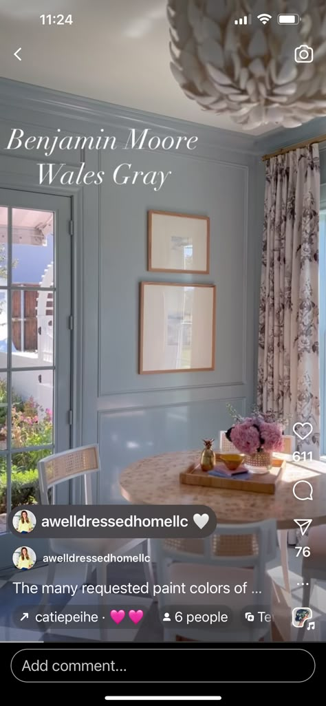 Cornflower Blue Paint Sherwin Williams, Pale Blue Dining Room, Dining Room Paint Color Ideas, Blue Wall Paint, Blue Dining Room Walls, Blue Bedroom Colors, Blue Dining Room, Light Blue Bedroom, Timeless Paint Colors