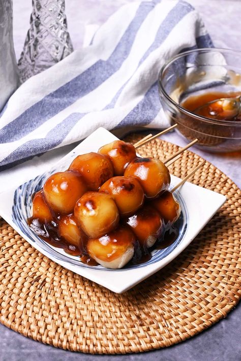 Classic Madeleine Recipe, Soy Sauce Glaze, Dango Recipe, Mitarashi Dango, Lemon Madeleines, Vegan Japanese Food, Japanese Tofu, Honey Pistachio, Lye Water