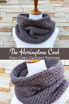 Crochet Cowl Patterns, Cowl Crochet Pattern, Crochet Cowl Free Pattern, Cowl Patterns, Cowl Crochet, Crochet Neck Warmer, Half Double Crochet Stitch, Crochet Cowls, Crochet Cowl Pattern