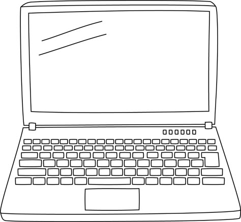 Laptop Drawing, Computer Drawing, Safe Internet, Note Writing Paper, Computer Parts, Bible Study Lessons, Computer Lab, Phone Art, Easy Doodles Drawings