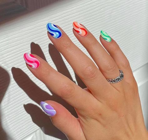 Nail Design Glitter, Summer Nail Designs, Smink Inspiration, Summery Nails, Cute Gel Nails, Designs Nail, Nails 2023, Summer Acrylic Nails, Short Acrylic Nails Designs