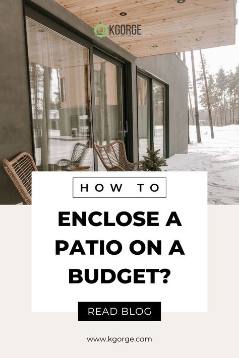 There are 4 enclosed patio ideas we’ve selected for you according to different needs. Time to turn your patio into a more cozy and private one to spend more time in it! #patio #patiolife #patioideas #patioideas #patiodecor #homedecorating Ideas To Enclose Patio, Patio Closure Ideas, Semi Enclosed Patio Ideas, Enclosed Patios Attached To House, How To Enclose A Patio, Patio Windows Ideas, Wind Block Ideas Patio, Enclosed Patio Ideas On A Budget, Enclosed Patio Decorating Ideas