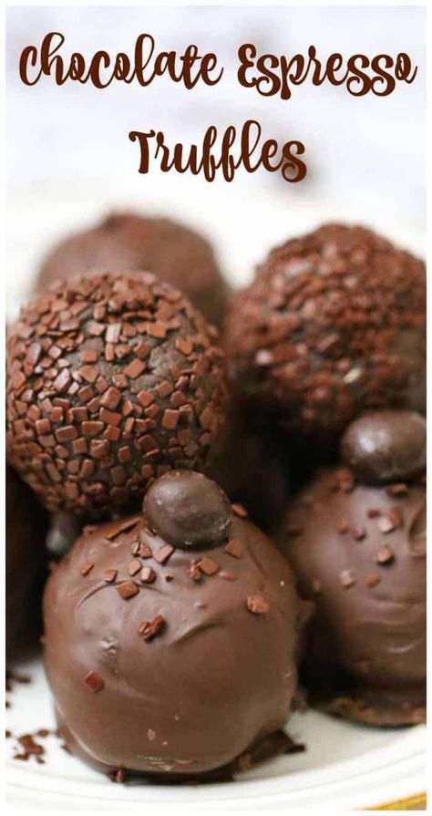 Espresso Truffles Recipe, Espresso Truffles, Truffles Chocolate, Dessert Truffles, Truffle Recipes, Coffee Mocha, Chocolate Candy Recipes, Truffles Recipe, Mocha Chocolate