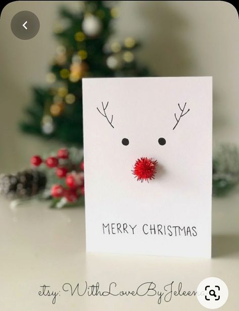 Joululahjat Diy, Christmas History, Christmas Cards Kids, Birthday Card Craft, Christmas Card Art, Homemade Christmas Cards, 카드 디자인, Christmas Card Crafts, Diy Christmas Cards