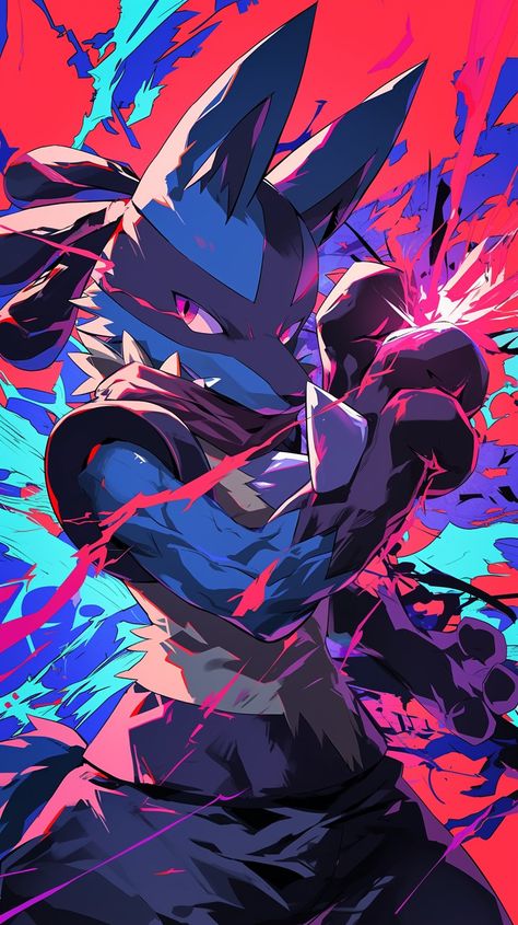 Lucario in the style of Jujutsu Kaisen made by Silverbloom Lucario Wallpaper, Lucario Wallpaper Iphone, Lucario Fanart, Realistic Lucario, Lucario Art, Pokemon Wallpaper Lucario, Lucario Ruins Style, Pokemon Lucario Fanart, Pokemon Anime Characters