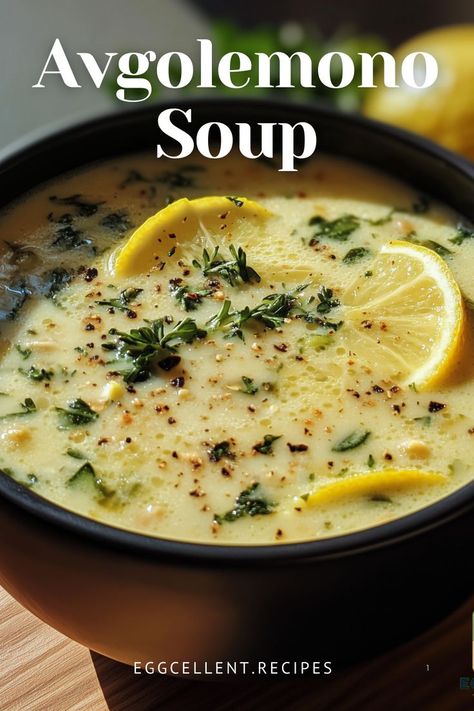 If you are in the mood for a comforting and tangy soup, Avgolemono Soup is the perfect choice. #Avgolemono Soup crock pot #avgolemono soup authentic #avgolemono soup instant pot #avgolemono soup vegetarian #avgolemono soup greek vegetarian #avgolemono soup orzo #avgolemono soup southern living #avgolemono soup recipe #greek avgolemono soup recipe #best avgolemono soup recipe #avgolemono soup (greek lemon-egg chicken soup) recipe Avgolemono Soup Orzo, Soup Orzo, Greek Avgolemono Soup, Greek Vegetarian, Soup Crock Pot, Egg Recipes For Dinner, Avgolemono Soup, Greek Lemon Chicken Soup, Soup Instant Pot