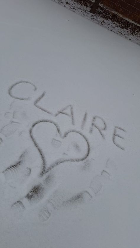 Name in snow Claire Wallpaper Name, Claire Name Aesthetic, Claire Name, Shameless Dr, Aesthetic Names, Name Wallpaper, Name Design, Random Pics, Orange County