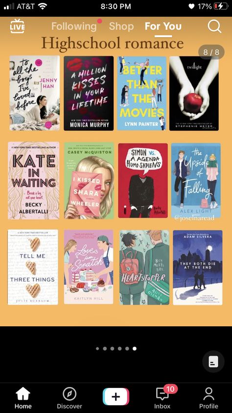 Highschool Romance Books, Highschool Romance, Book Club Recommendations, Becky Albertalli, Good Romance Books, Types Of Books, Recommended Books To Read, Summer Books, Top Books To Read