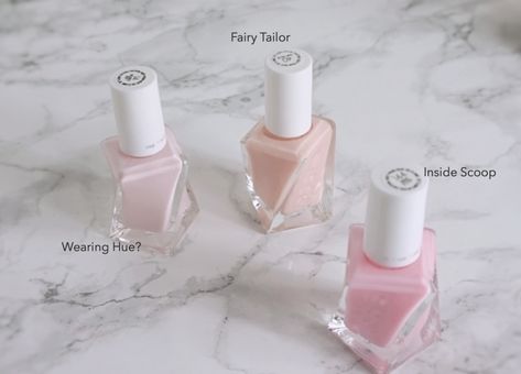 Essie Couture Gel Colors, Essie Sheer Fantasy Gel, Sheer Nail Designs, Essie Gel Couture Swatches, Milky Nail Polish, Natural Nails Ideas, Soap Nails, Essie Gel Polish, Nails Milky