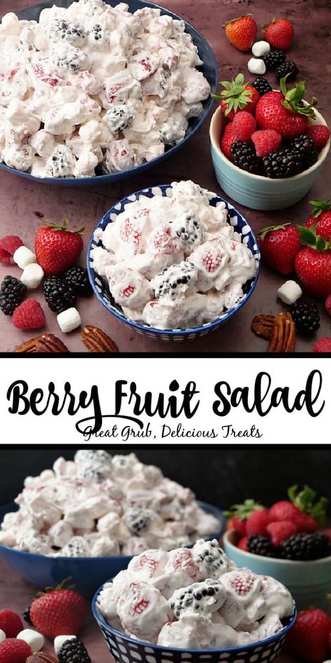 Fruit Salad Cool Whip, Frozen Fruit Salads, Fruit Salad Ingredients, Recipes With Cool Whip, Berry Fruit Salad, Cool Whip Desserts, Lime Desserts, Fruit Salad Easy, Summer Salads With Fruit