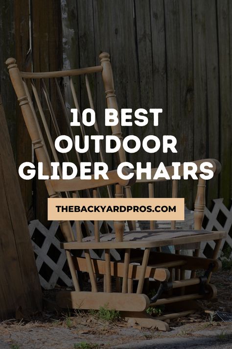 Elevate your outdoor relaxation game with our collection of the 10 Best Outdoor Glider Chairs! 🌿✨ From classic designs to modern marvels, discover the perfect blend of style, comfort, and durability for your patio or garden. Whether you're sipping morning coffee or stargazing under the night sky, glide into serenity with these top picks that promise to enhance your alfresco experience. #OutdoorLiving #GardenDecor Glider Diy Outdoor Furniture, Old Metal Gliders Vintage, Vintage Metal Glider, Outdoor Glider Chair, Porch Glider, Glider Rocker Cushions Bed Bath & Beyond, Outdoor Glider, Patio Glider, Glider Chair